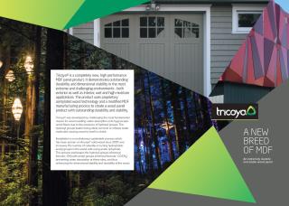 Tricoya High Performance MDF panels