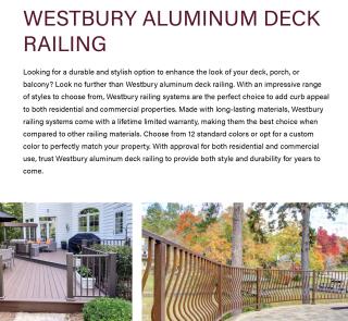 Westbury Deck Railing