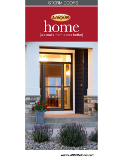 LARSON STORM DOOR CATALOG